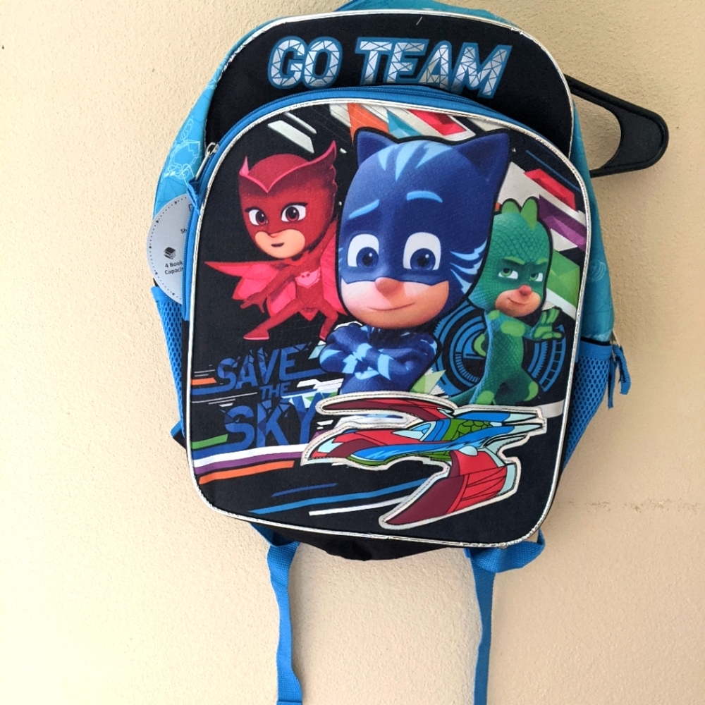 NWT PJ Masks Backpack Book Bag Kids